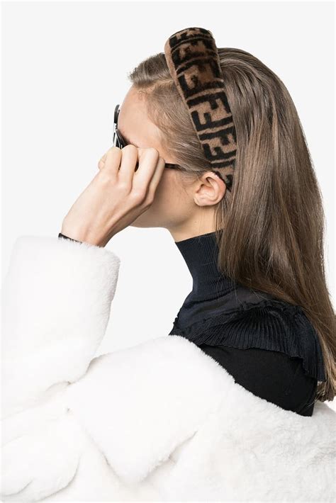 fendi headband fur